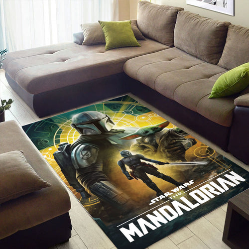 Star Wars x Mandalorian Rectangular Rug – TMTHU6420
