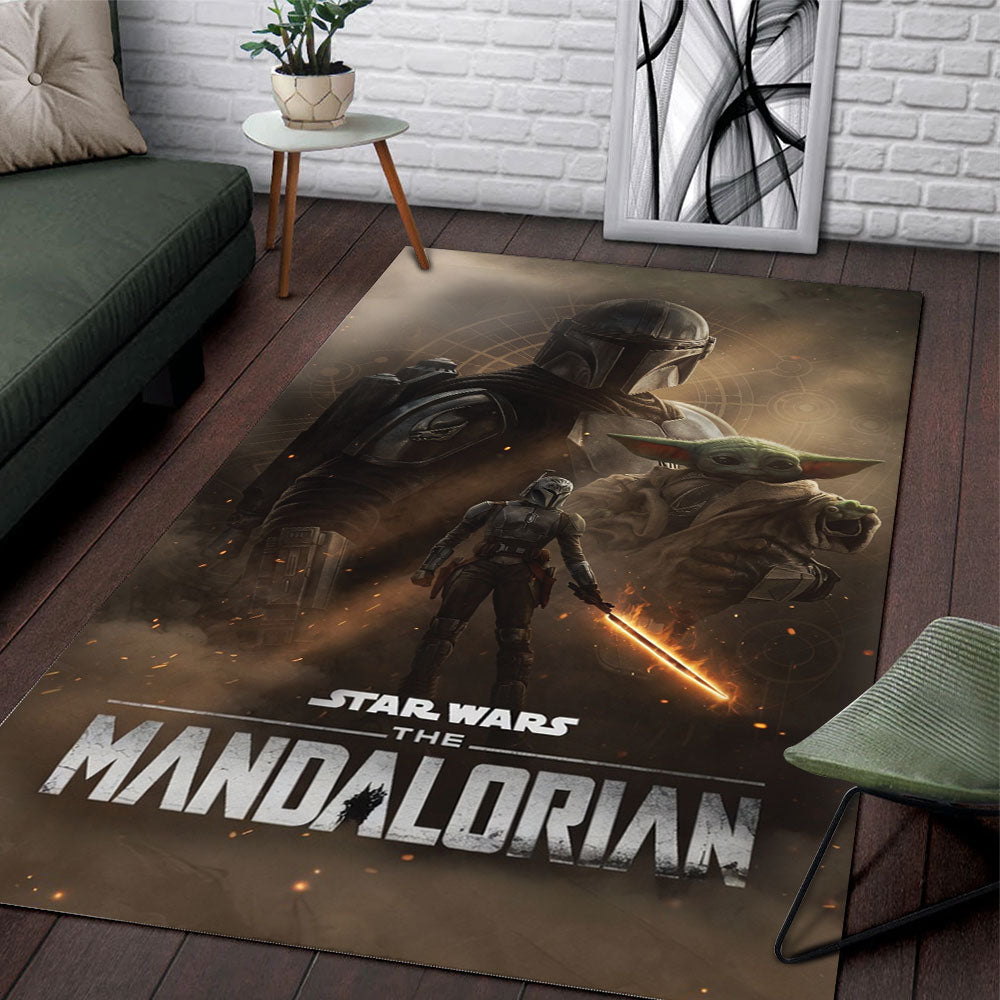 Star Wars x Mandalorian Rectangular Rug – TMTHU6552