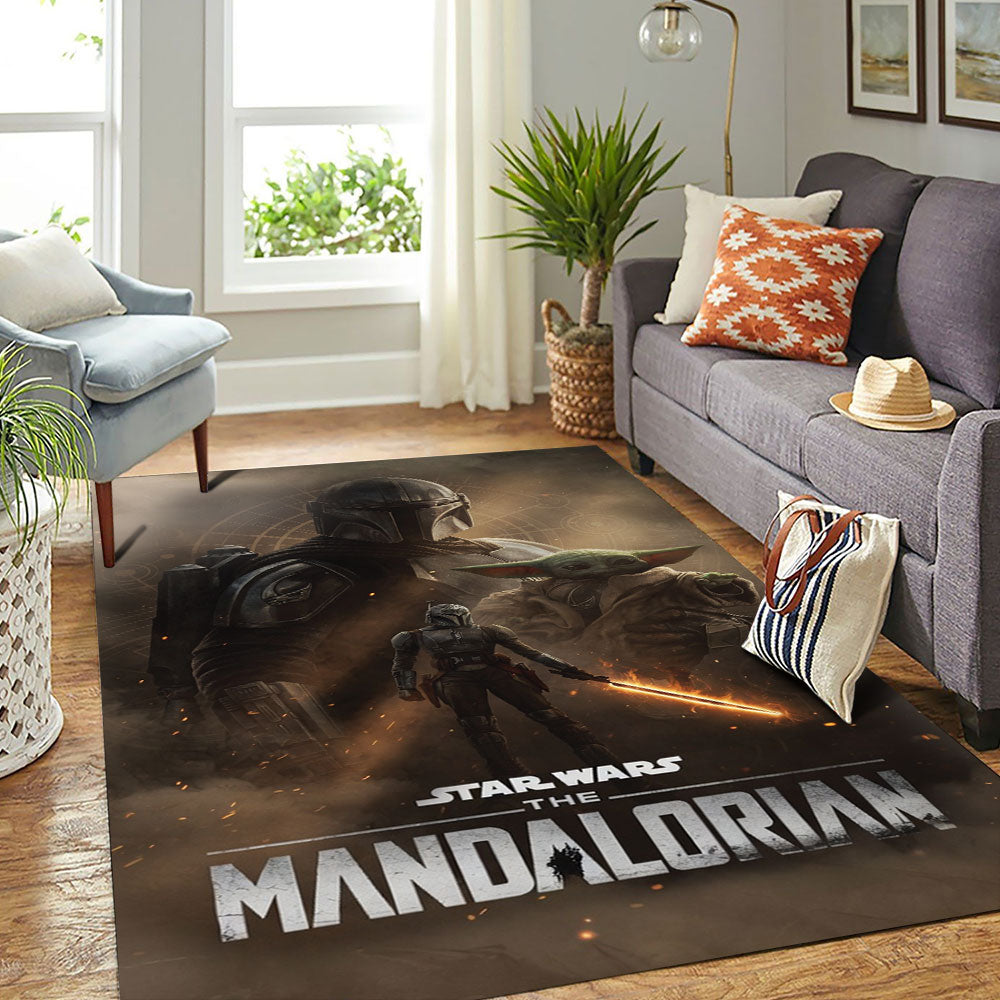 Star Wars x Mandalorian Rectangular Rug – TMTHU6552