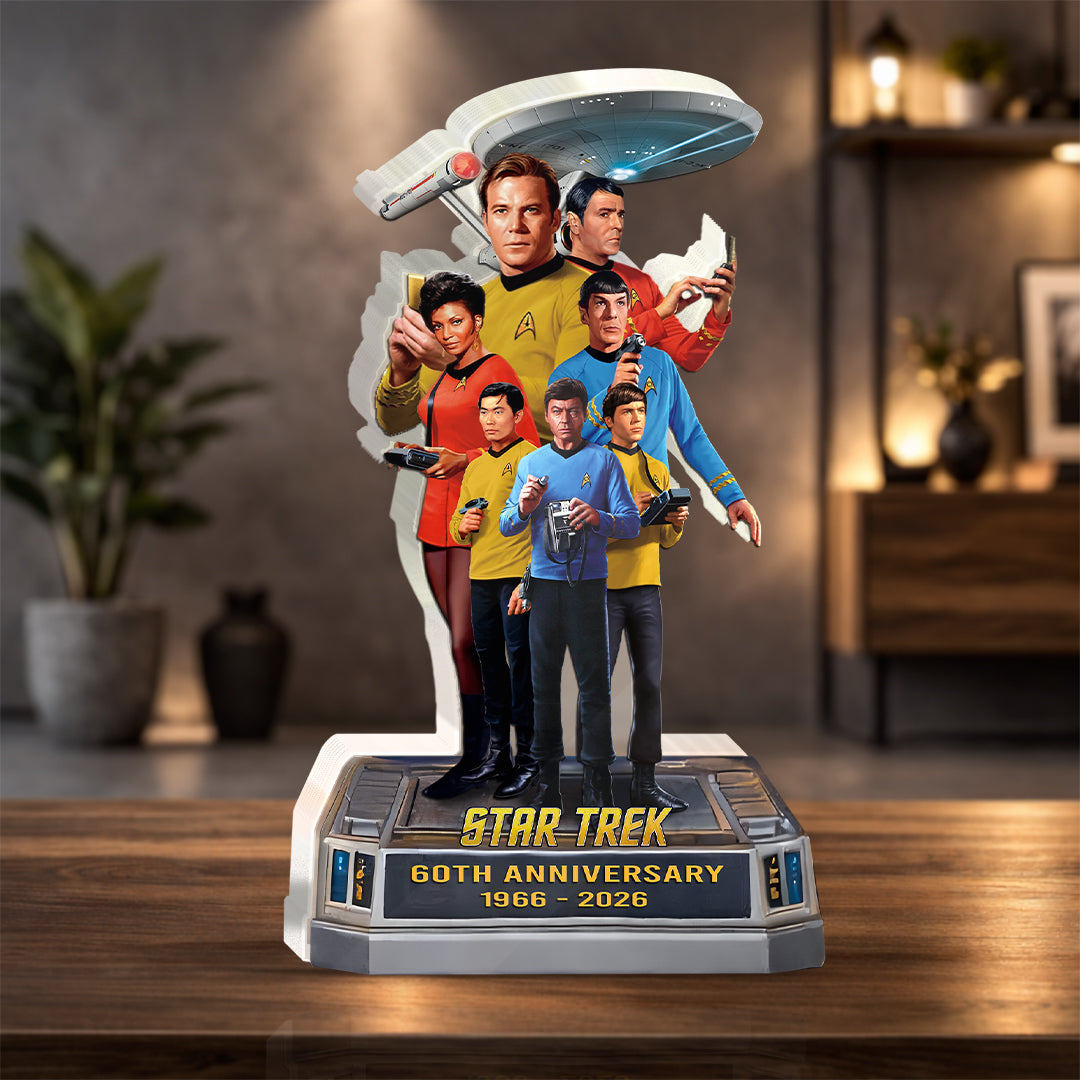 Star Trek 60th Anniversary Custom Shape Acrylic Plaque – HOATT17151
