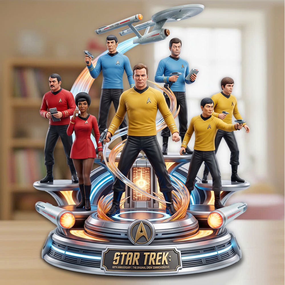 Star Trek 60th Anniversary 2026 Custom Shape Acrylic Plaque – TMTHU8543