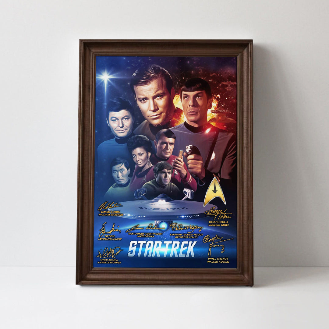 Star Trek 60th Anniversary Rectangle Canvas With Inner Frame – TMTHU5475