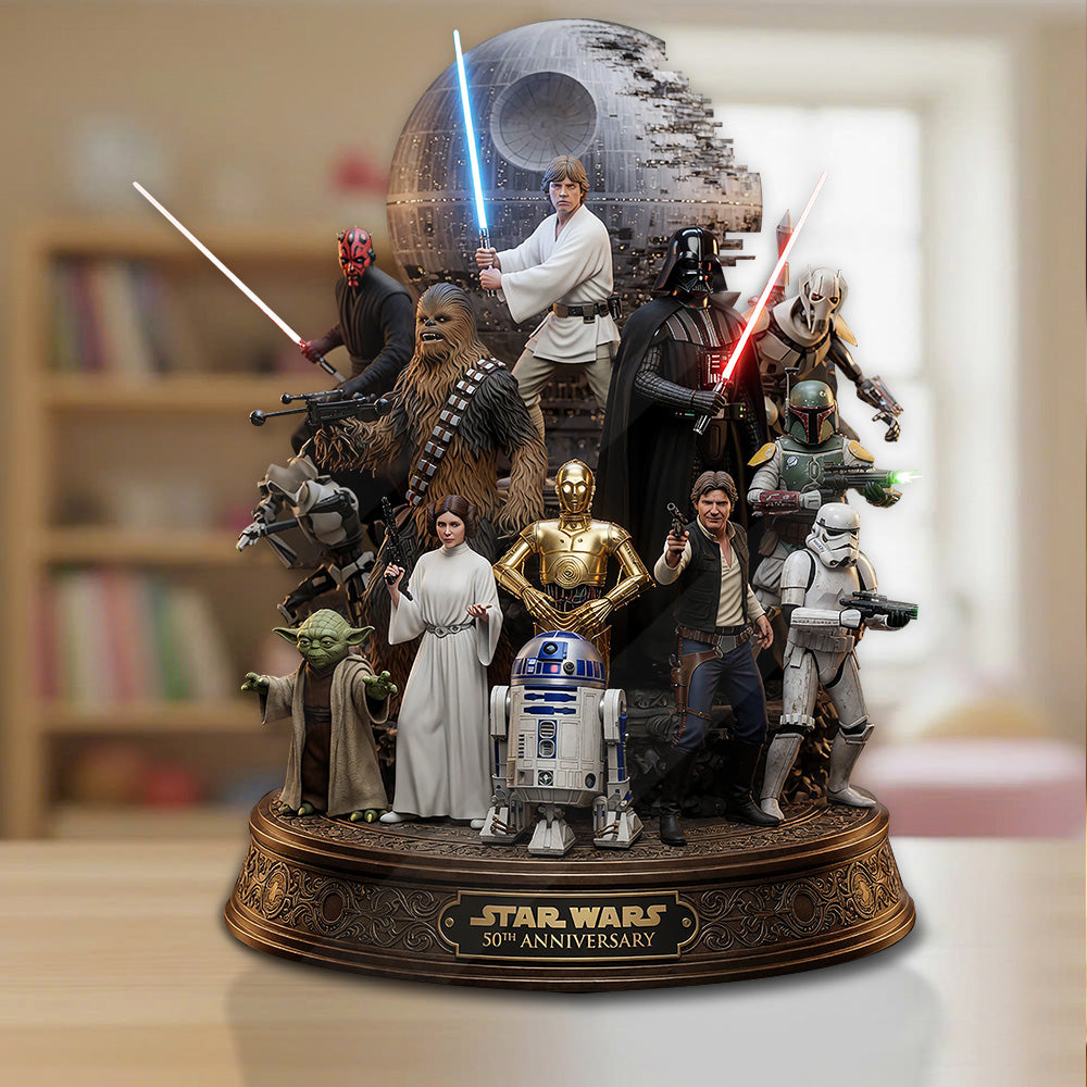 Star Wars 50th Anniversary Custom Shape Acrylic Plaque – GNE6629