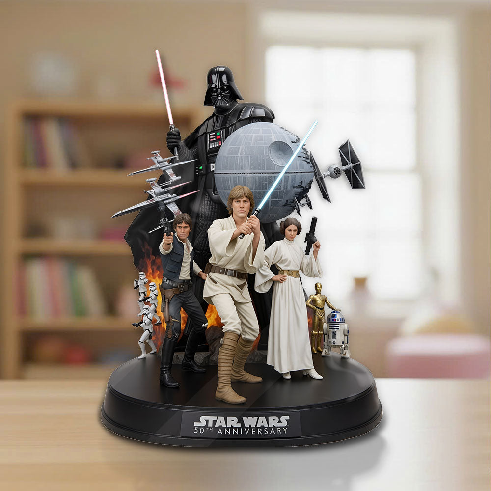 Star Wars 50th Anniversary Custom Shape Acrylic Plaque – TMTHU4121