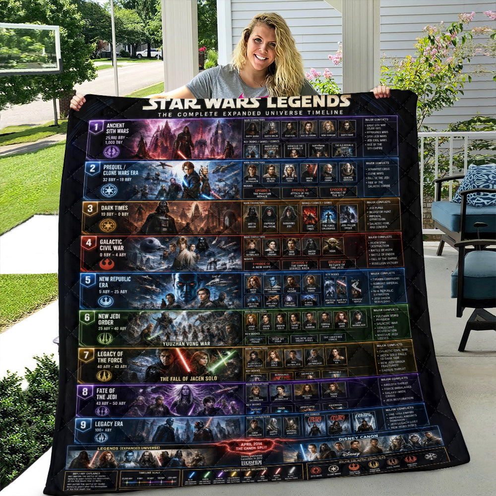 Star Wars 50th Anniversary Quilt Blanket – GNE6702
