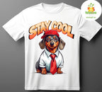 Dog Shirt Funny Stay Cool Graphic Tee for Dogs