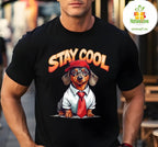 Dog Shirt Funny Stay Cool Graphic Tee for Dogs