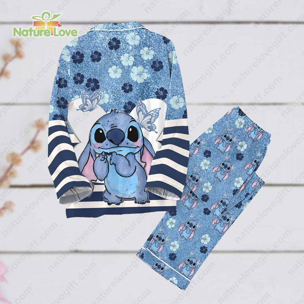Stitch Onesie Pajamas Set Cute Stitch Pajamas for Disney Fans