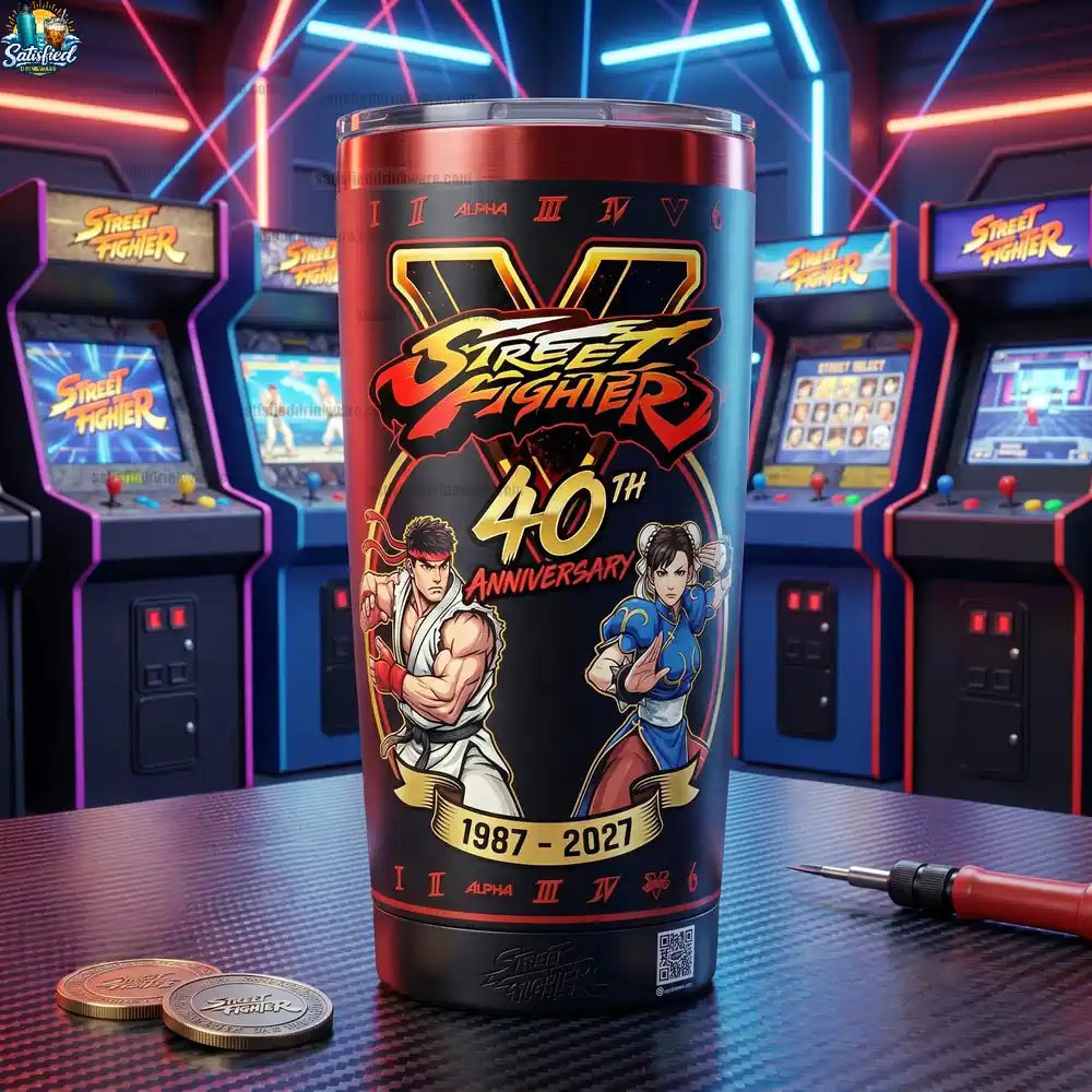 Street Fighter 40th Anniversary Tumbler