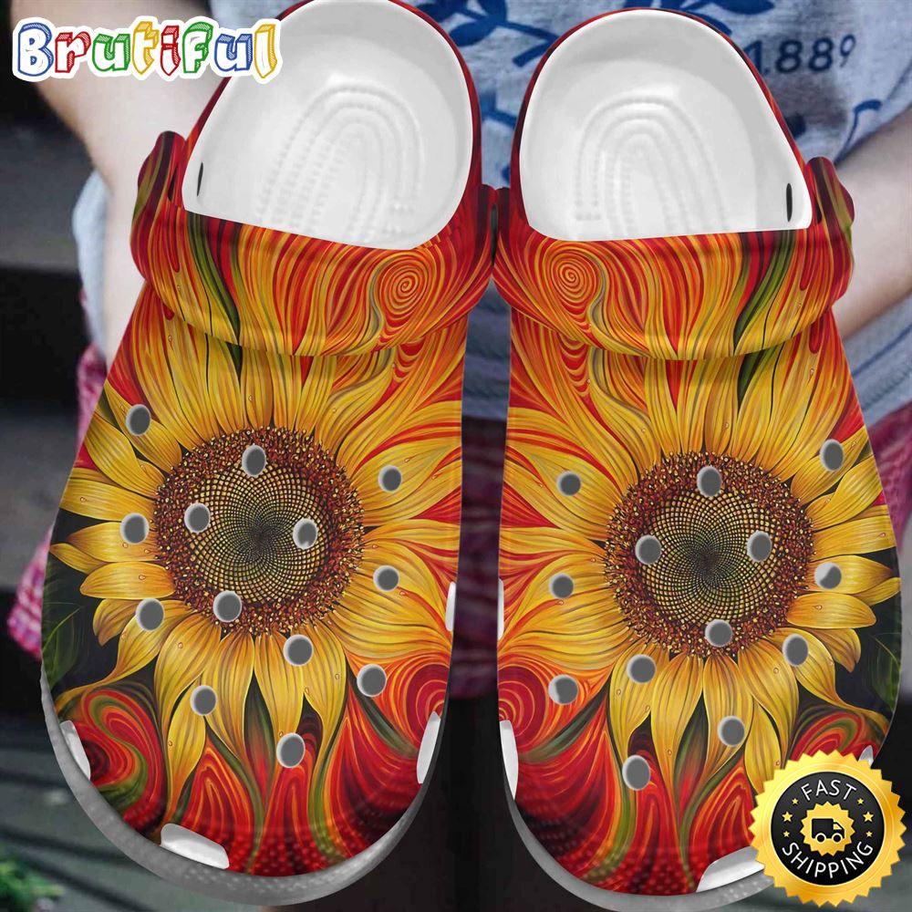 Sunflower Hippie Sunflower Hippie Circle Shoesbland Clog Gifts For Mother Day Grandma