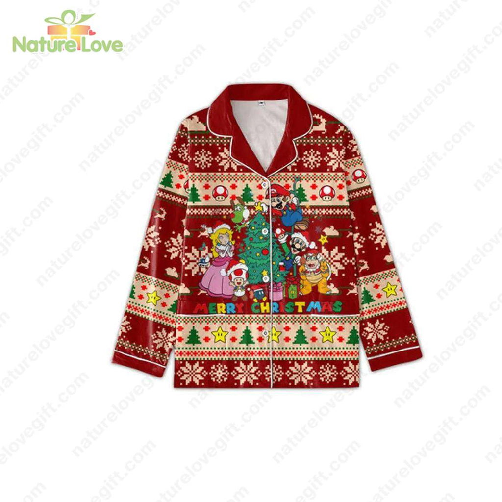 Super Mario and Friends​ Merry Christmas Mario Christmas Pajamas