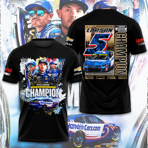 Kyle Larson 2025 NASCAR Cup Series Champions 3D Apparel – TMTHU1879