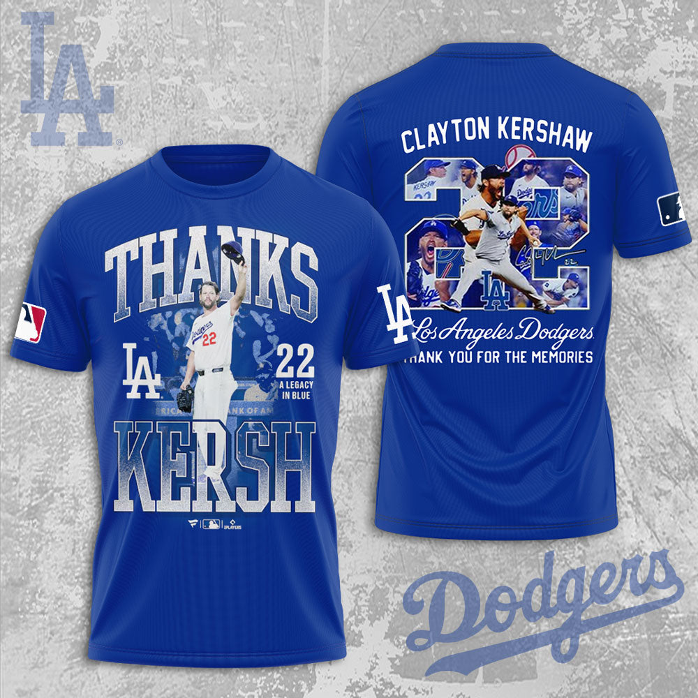 Los Angeles Dodgers x Clayton Kershaw 3D Apparel – TMTHU1913