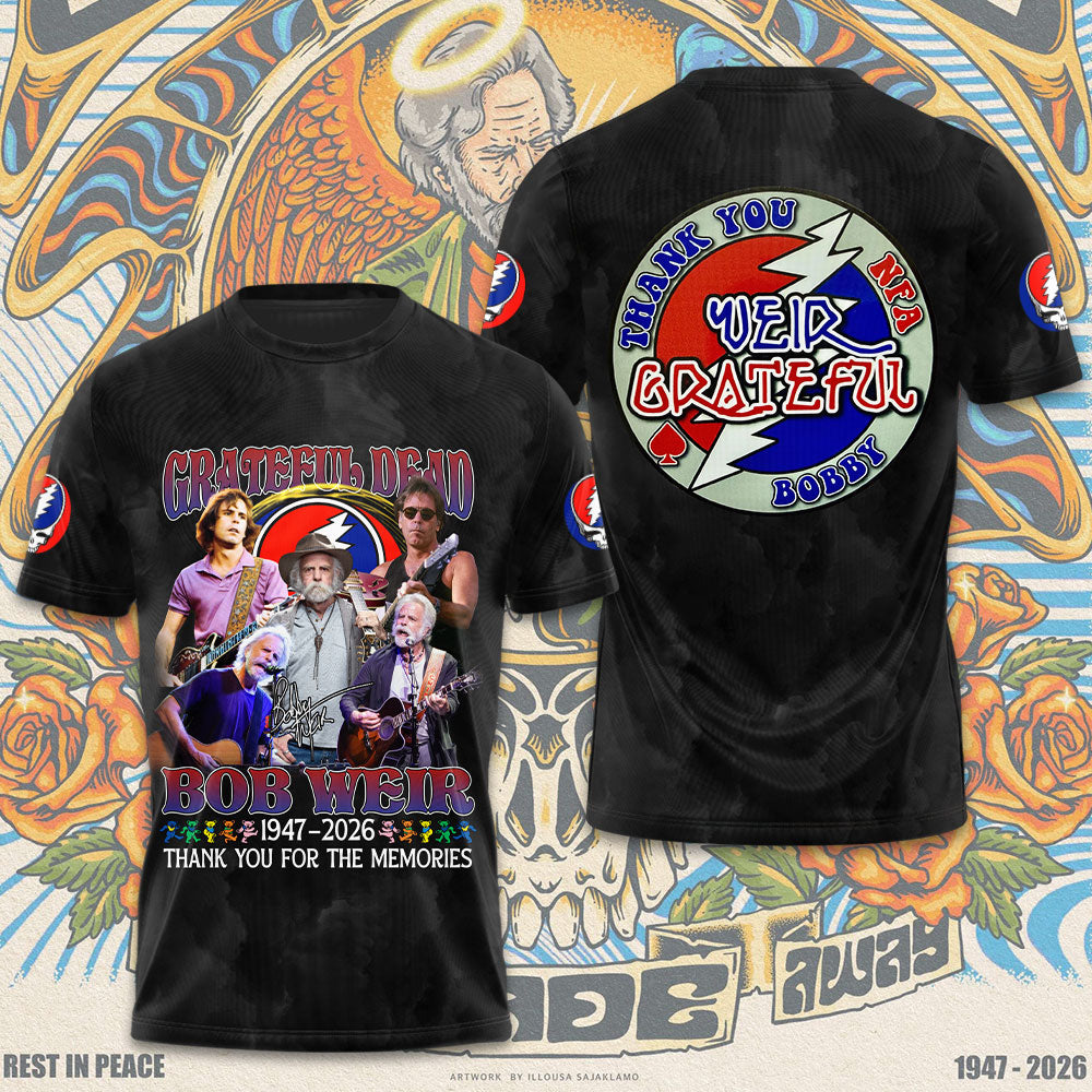 Grateful Dead x Bob Weir 3D Apparel – TMTHU3235