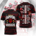 Indiana Hoosiers Football 3D Apparel – TMTHU3442