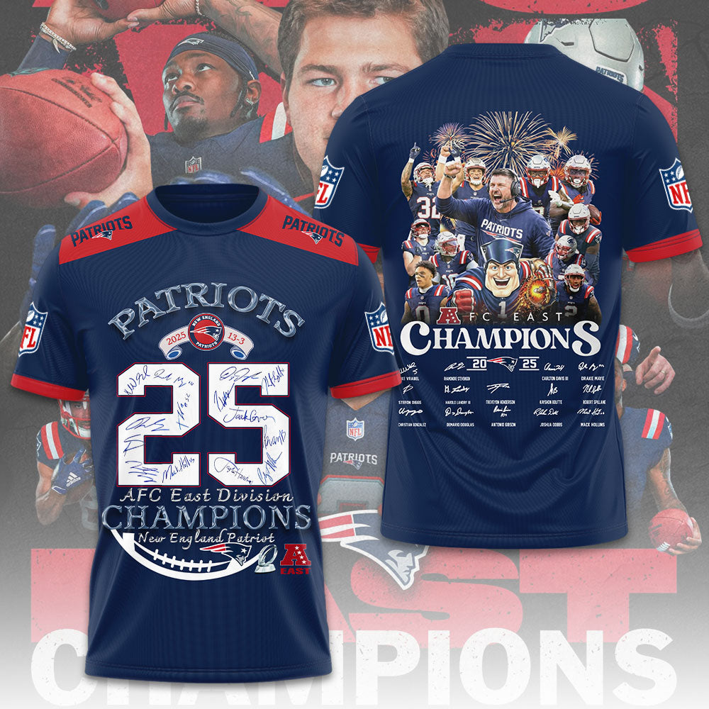 New England Patriots 3D Apparel – TMTHU3773