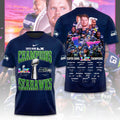 Seattle Seahawks 2025 Super Bowl LX Champions 3D Apparel – TMTHU3868