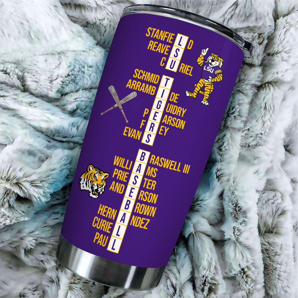 LSU Tigers Baseball Tumbler Cup – TANTN 13929