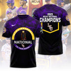 LSU Tigers Baseball 2025 National Champions 3D Apparel – TANTN 13976