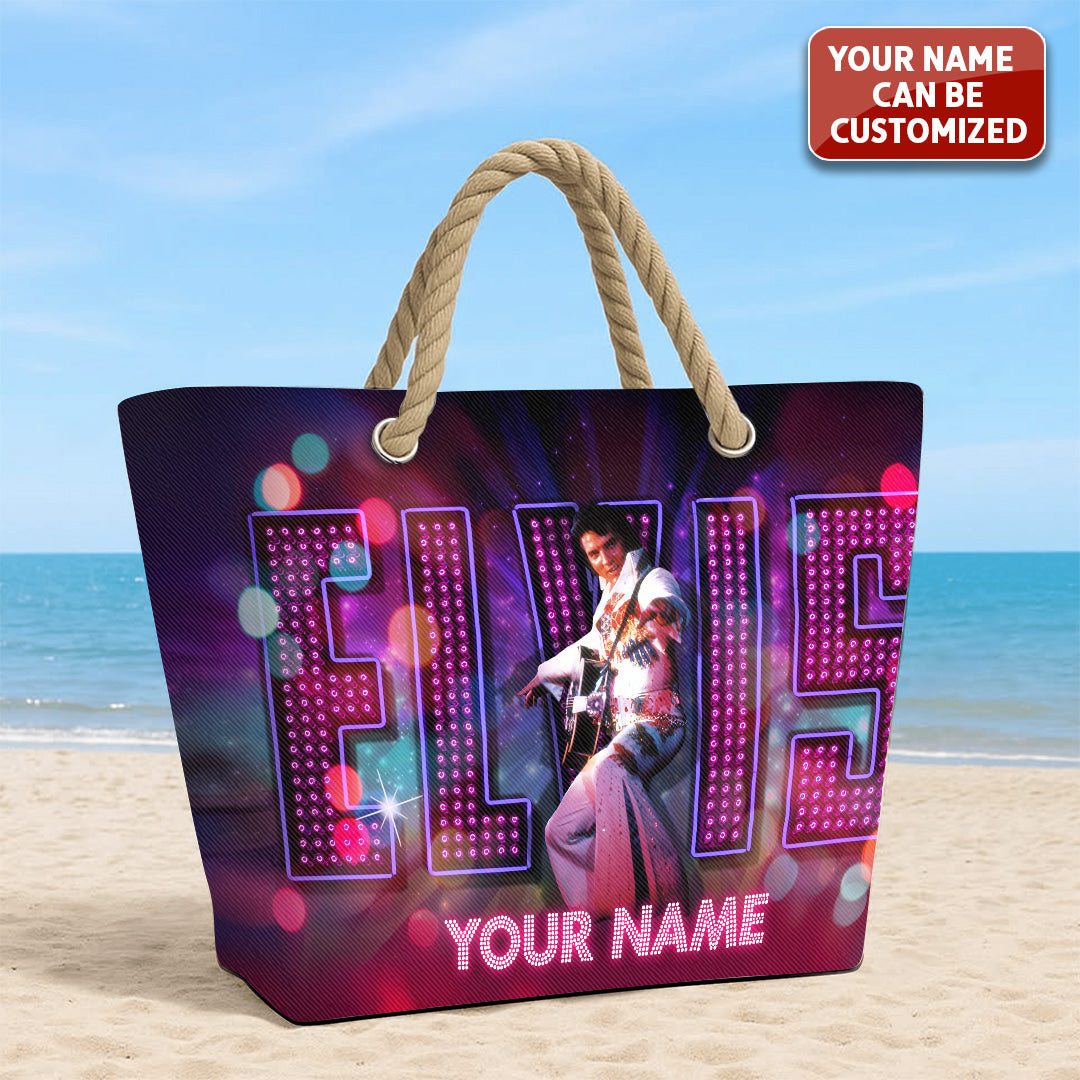 Personalized Elvis Presley Hemp Rope Tote Bag – TANTN 14243
