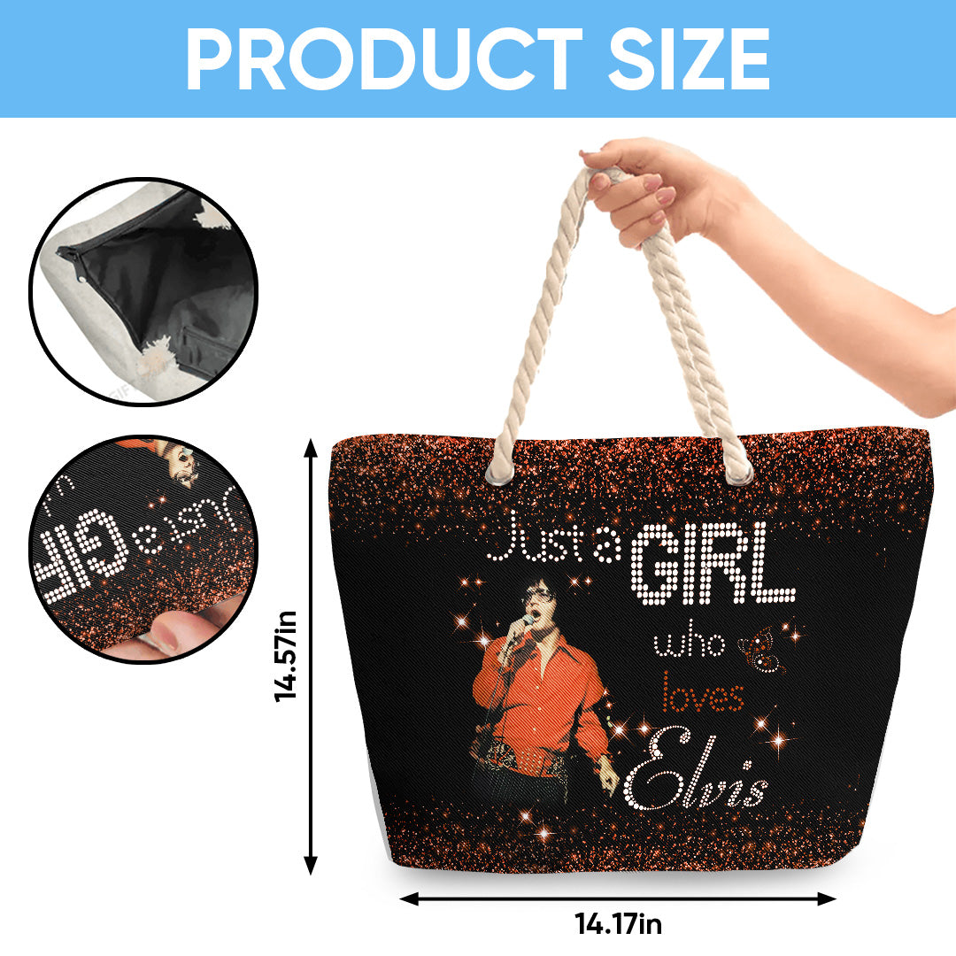 Elvis Presley Hemp Rope Tote Bag – TANTN 14290