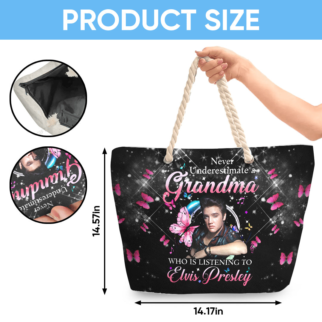 Elvis Presley Hemp Rope Tote Bag – TANTN 14292