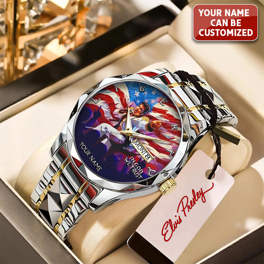 Personalized Elvis Presley Alloy Luxury Quartz Watch – TANTN 14312