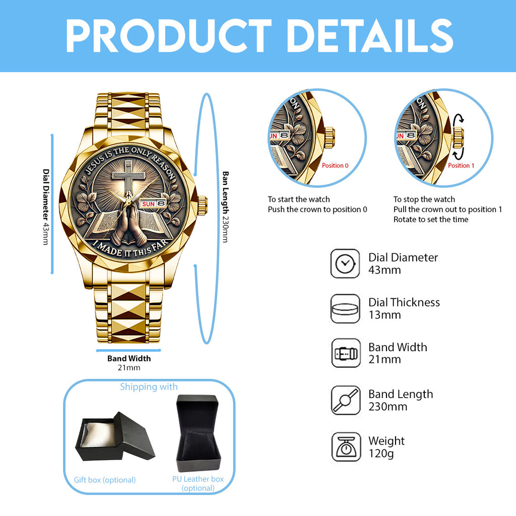 In God We Trust Alloy Luxury Quartz Watch – TANTN 14537