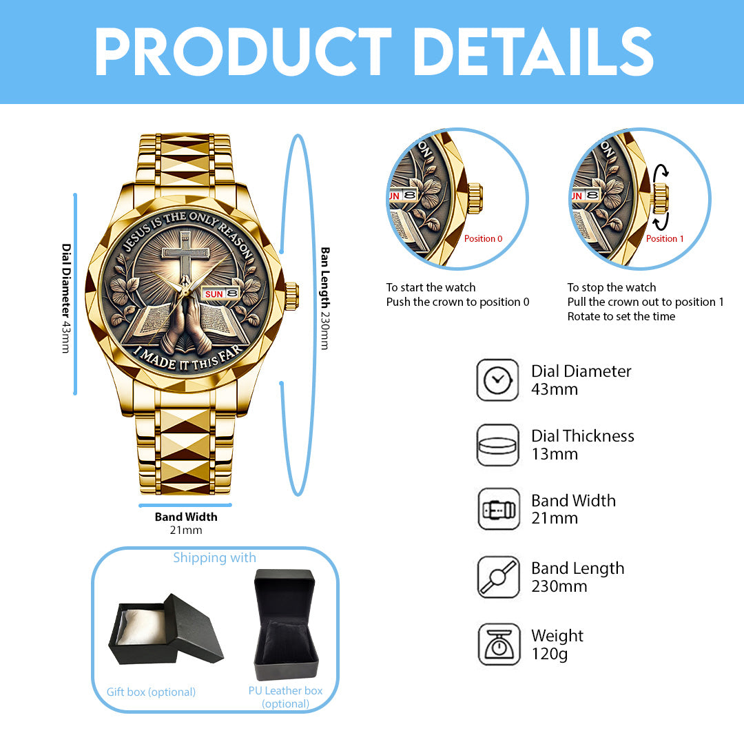 In God We Trust Alloy Luxury Quartz Watch – TANTN 14537