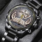 God Is Good Black Stainless Steel Watch – TANTN14721