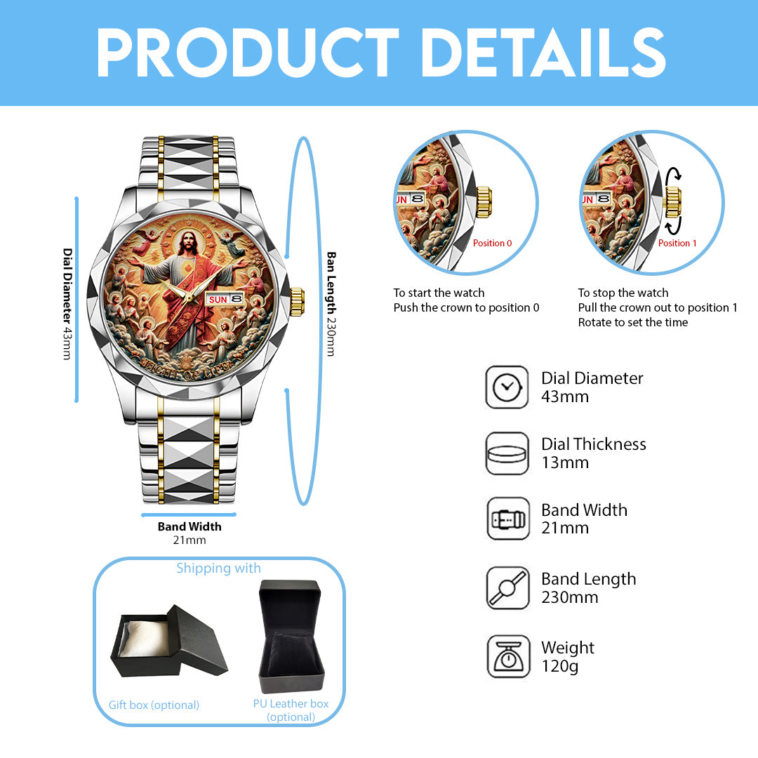 God Is Good Alloy Luxury Quartz Watch – TANTN 14886