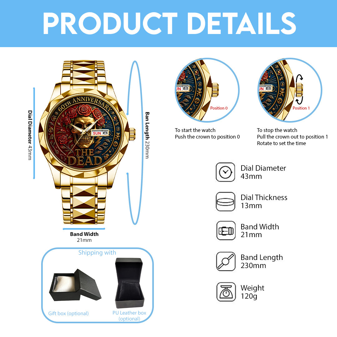 Grateful Dead Alloy Luxury Quartz Watch – TANTN15375