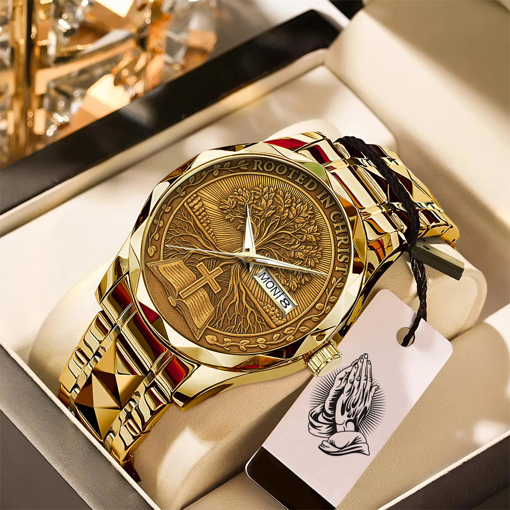 Rooted In Christ Alloy Luxury Quartz Watch – TANTN15387