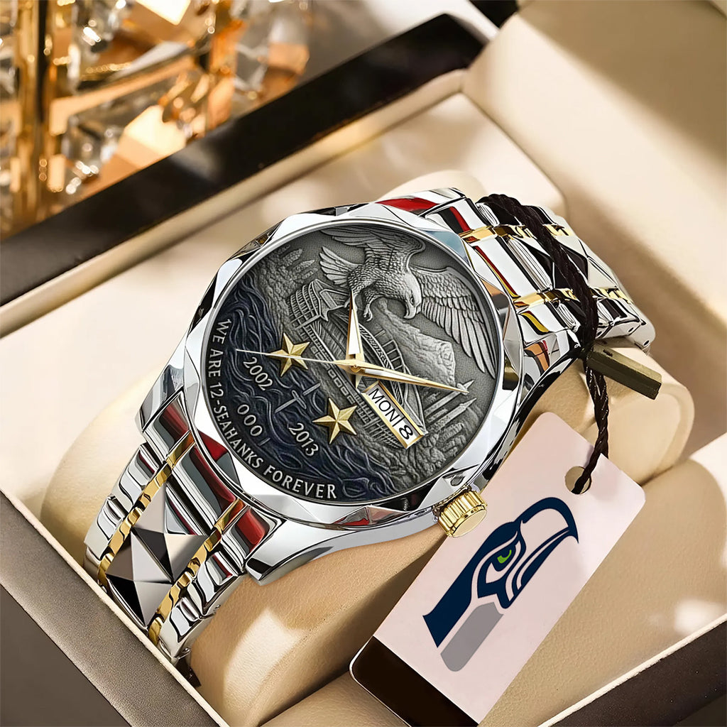 Seattle Seahawks 50th Anniversary 2026 Alloy Luxury Quartz Watch – TANTN16082