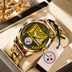 Pittsburgh Steelers The Terrible Towel 2025 Alloy Luxury Quartz Watch – TANTN16136
