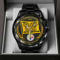Pittsburgh Steelers The Terrible Towel 2025 Black Stainless Steel Watch – TANTN16137