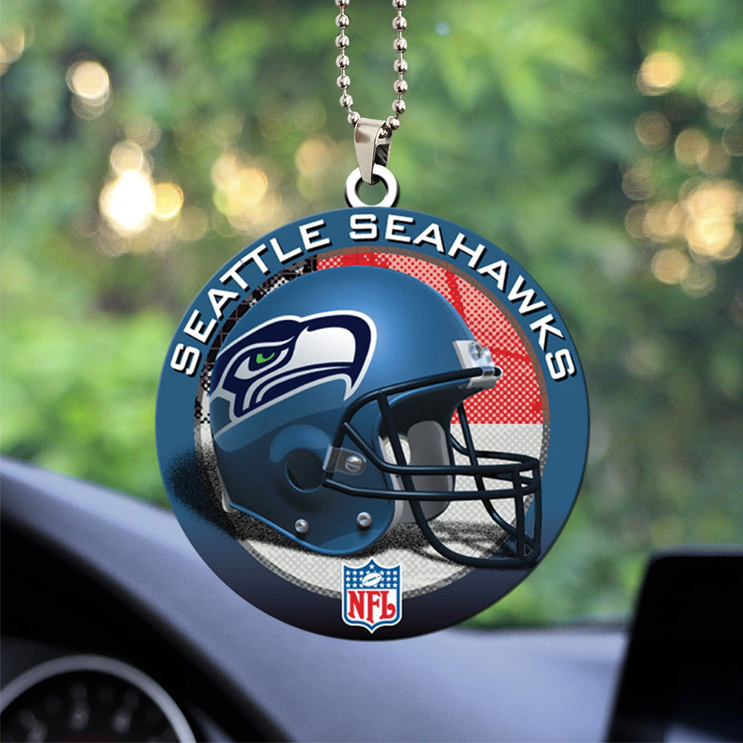 Seattle Seahawks Custom Shape 2-sided Acrylic Car Ornament – TANTN16309