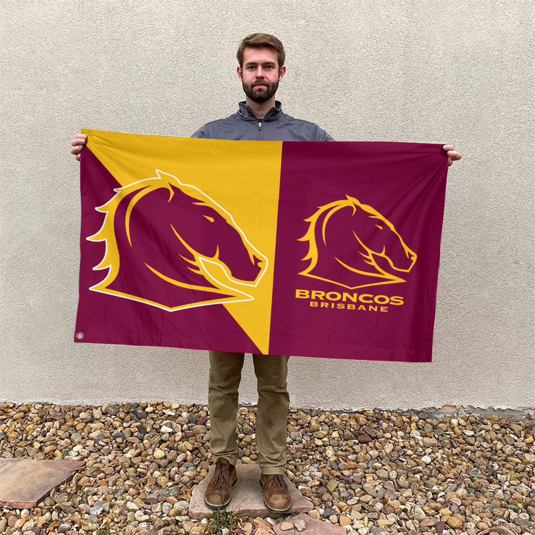 Brisbane Broncos 3D House Flag – TANTN17036