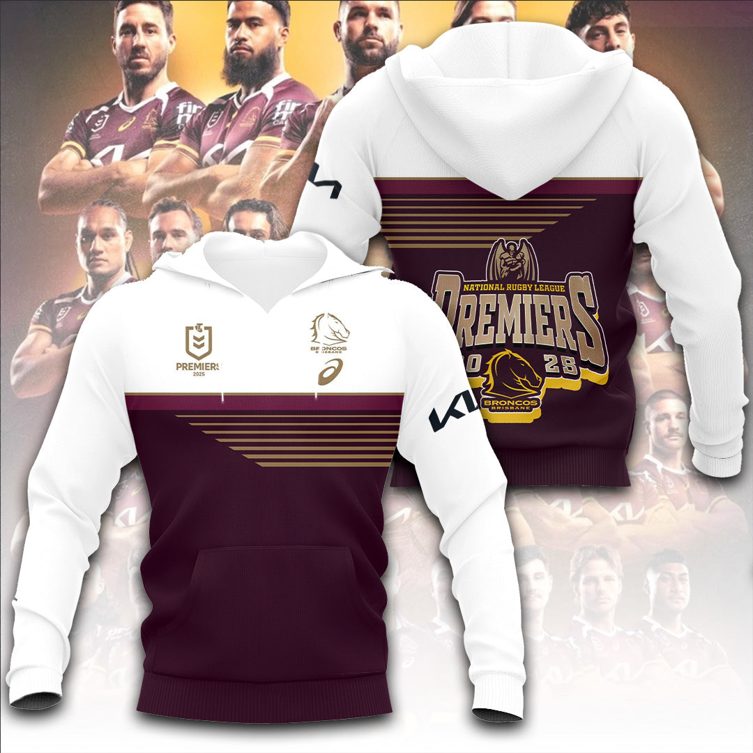 Brisbane Broncos 2025 Premiership 3D Apparel – TANTN17154