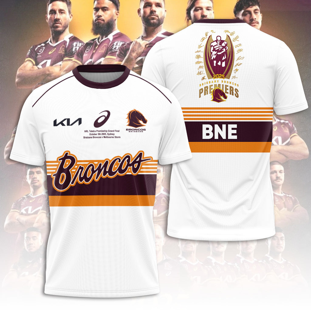Brisbane Broncos 2025 Premiership 3D Apparel – TANTN17294