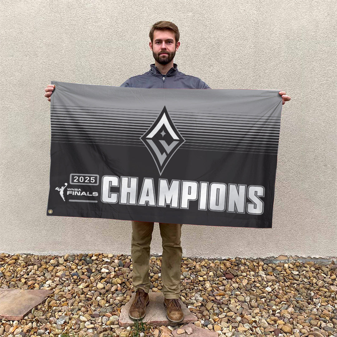 Las Vegas Aces 2025 WNBA Finals Champions 3D Double-side House Flag – TANTN17330
