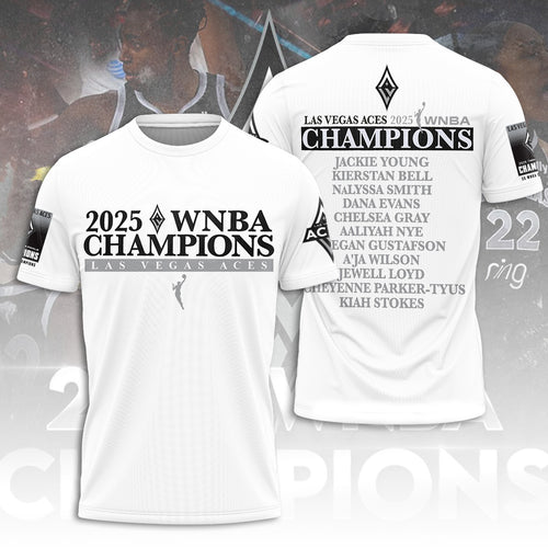 Las Vegas Aces 2025 WNBA Finals Champions 3D Apparel – TANTN17335
