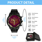 Brisbane Broncos 2025 Premiership Black Stainless Steel Watch – TANTN17398