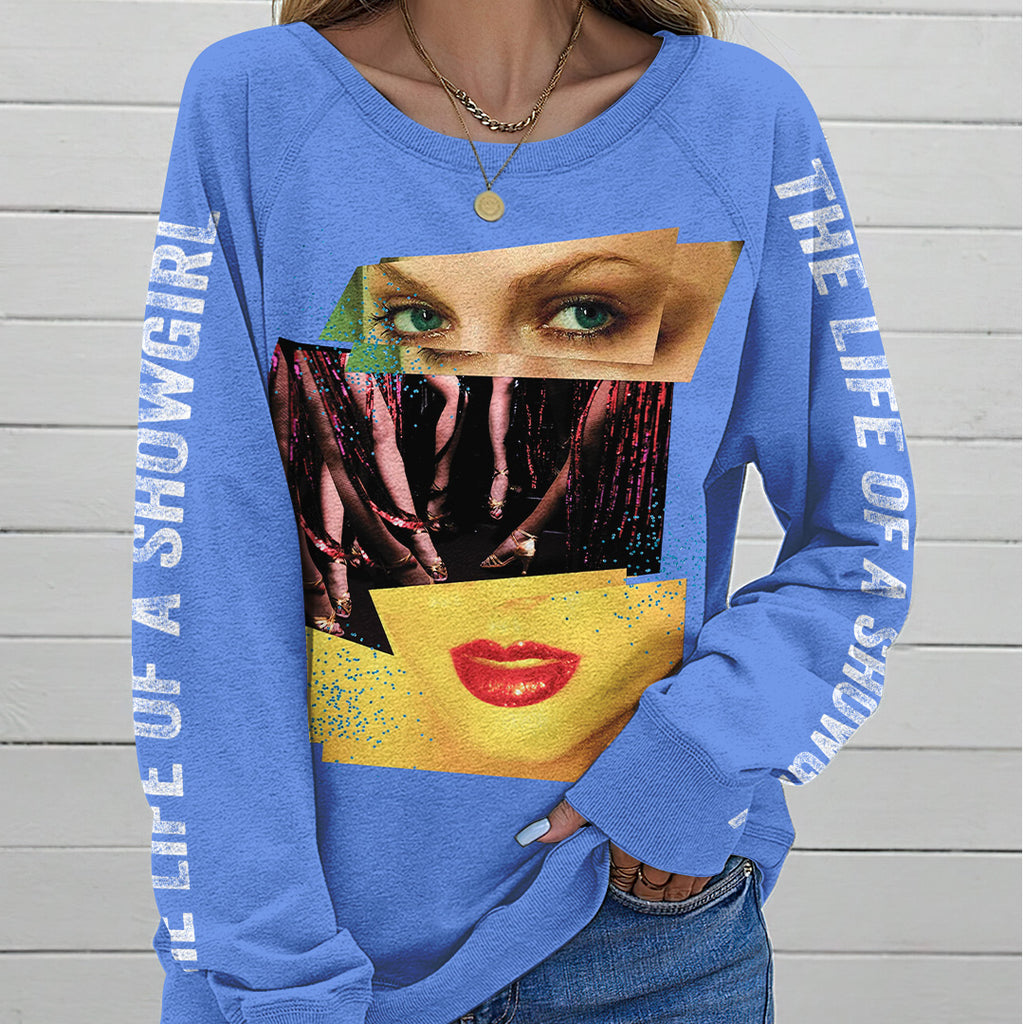 Taylor Swift Round Neck Raglan Sleeve Sweatshirt – TANTN17456
