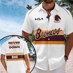 Brisbane Broncos Short Sleeve Button-Down Shirt – TANTN17642