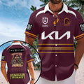 Brisbane Broncos Short Sleeve Button-Down Shirt – TANTN17645