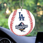 Los Angeles Dodgers World Series 2025 Custom shape 2-sided Acrylic Car Ornament – TANTN17798
