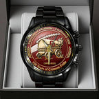 Oklahoma Sooners Football 130th Anniversary 2025 Black Stainless Steel Watch – TANTN17818