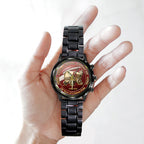Oklahoma Sooners Football 130th Anniversary 2025 Black Stainless Steel Watch – TANTN17818