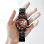 Oklahoma Sooners Football 130th Anniversary 2025 Black Stainless Steel Watch – TANTN17822